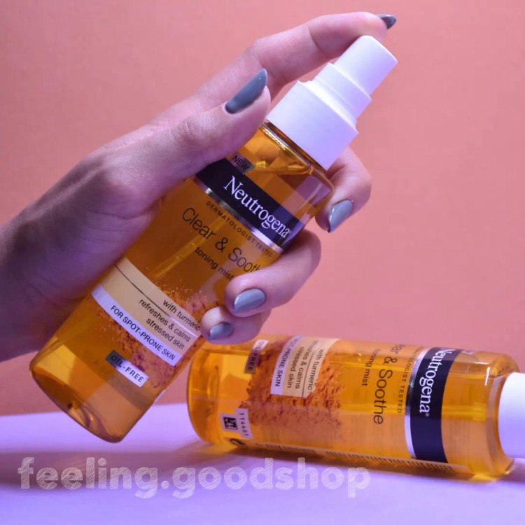 تونر زردچوبه مناسب پوست چرب نوتروژینا حجم 125 میلNeutrogena Soothing Clear Toner