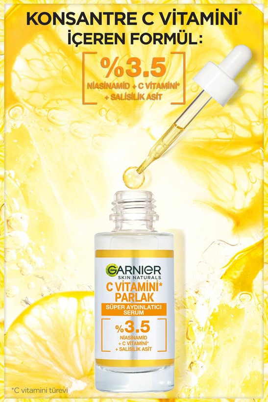 سرم پوست گارنیه مدل Vitamin C حجم 30 میلی لیتر