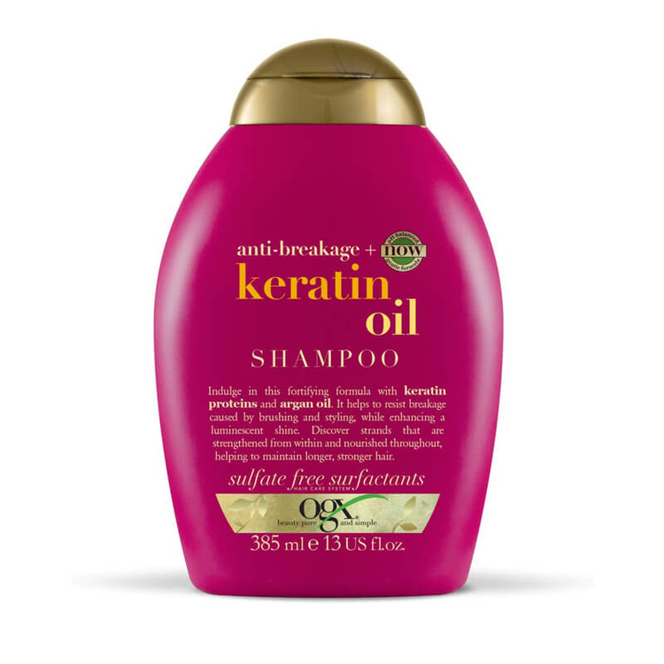 شامپو او جی ایکس روغن کراتین اصل OGX(بلند کننده و ضد موخوره مو)385ml